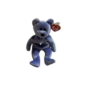 Retired 1999 Ty Beanie Baby “Clubby II” With Rare Errors Beanie Babies  KR